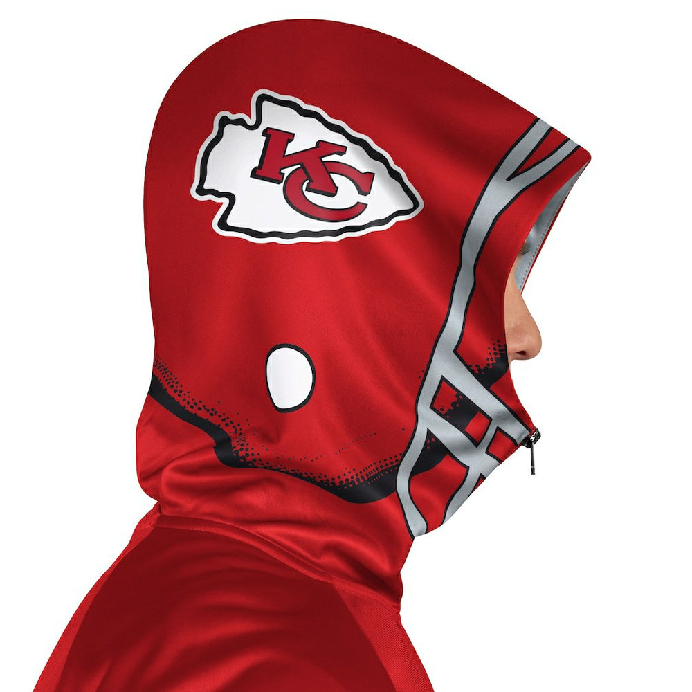Kansas City Chiefs Pro Player Helmet Full-Zip Hooded Track Jacket Red/Gold