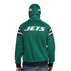 New York Jets Pro Player Helmet Full-Zip Hooded Track Jacket Green/Black