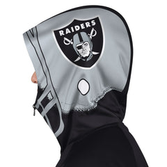 Las Vegas Raiders Pro Player Helmet Full-Zip Hooded Track Jacket Black/Silver