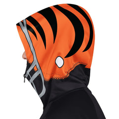 Cincinnati Bengals Pro Player Helmet Full-Zip Hooded Track Jacket Black/Orange