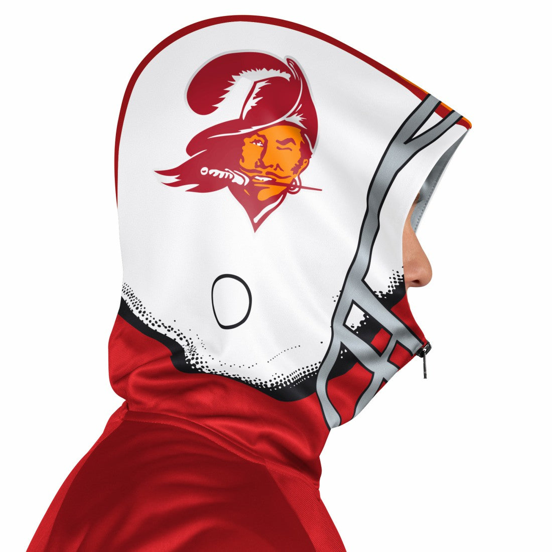 Tampa Bay Buccaneers Pro Player Retro Helmet Full-Zip Hooded Track Jacket Red/Orange