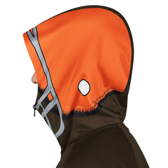 Cleveland Browns Pro Player Retro Helmet Full-Zip Hooded Track Jacket Brown/Orange