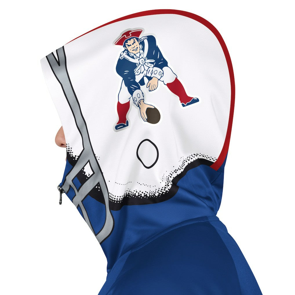New England Patriots Pro Player Retro Helmet Full-Zip Hooded Track Jacket Royal/Red