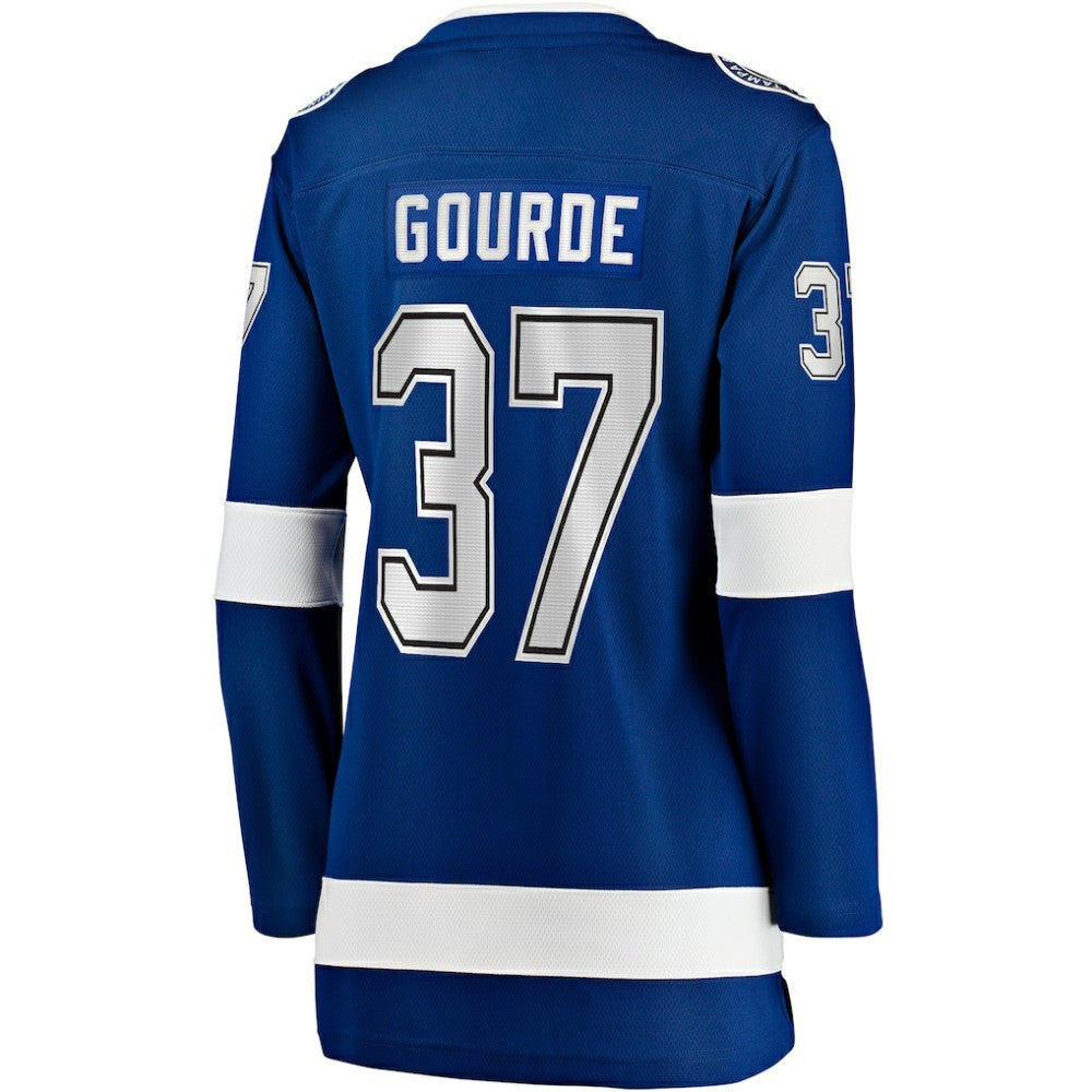 Yanni Gourde Tampa Bay Lightning Fanatics Women's Home Breakaway Player Jersey - Blue - NHL 202999976