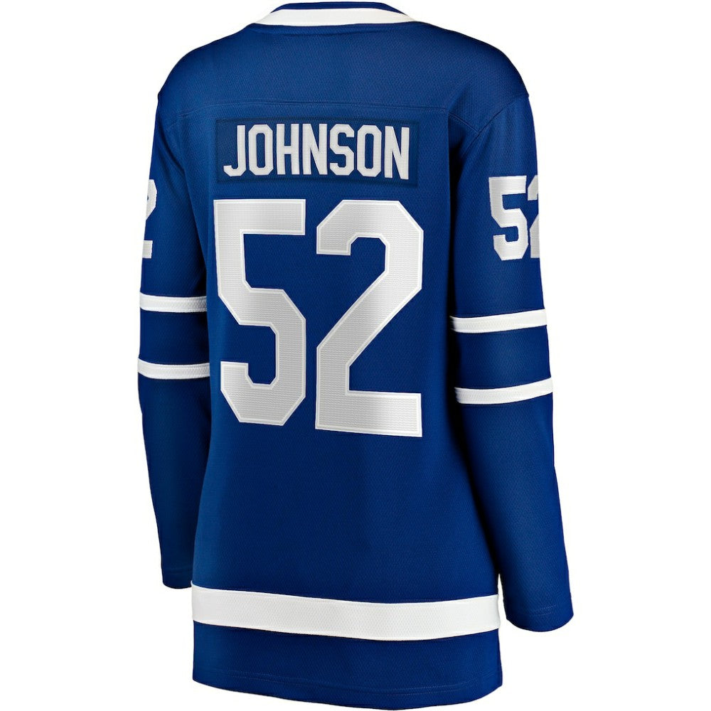 Reese Johnson Toronto Maple Leafs Fanatics Women's Home Breakaway Player Jersey - Blue - NHL 203000011