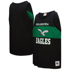 Mitchell & Ness Philadelphia Eagles Retro Colorblock Tank Top Black