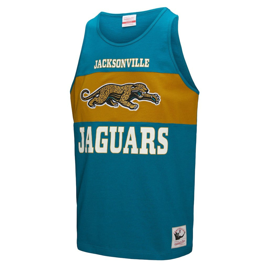 Mitchell & Ness Jacksonville Jaguars Retro Colorblock Tank Top Teal