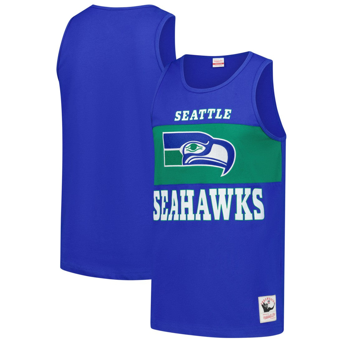 Mitchell & Ness Seattle Seahawks Retro Colorblock Tank Top Royal