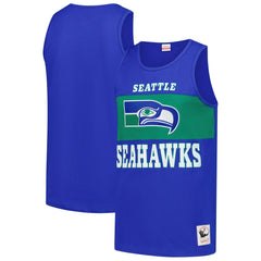 Mitchell & Ness Seattle Seahawks Retro Colorblock Tank Top Royal