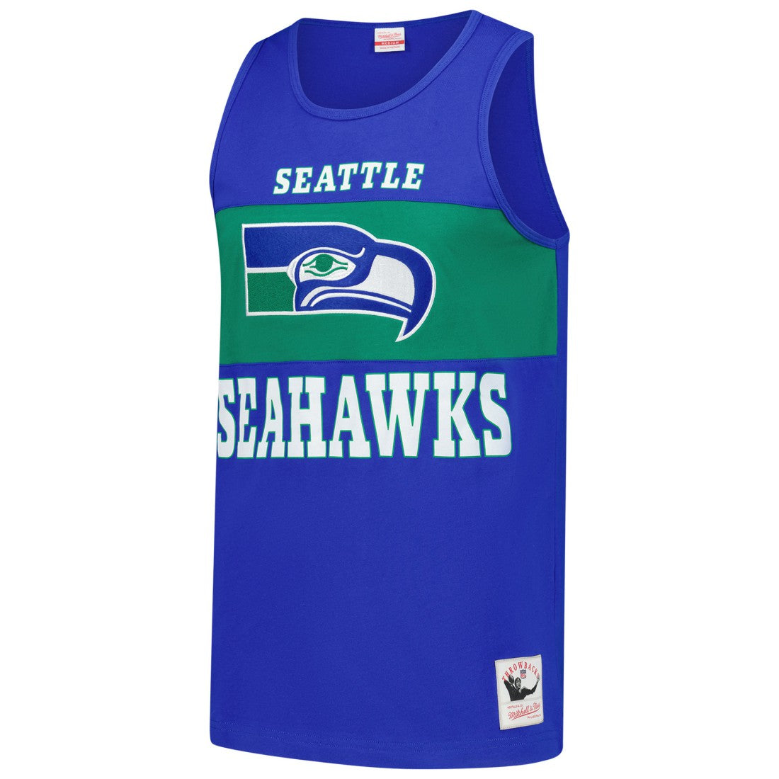 Mitchell & Ness Seattle Seahawks Retro Colorblock Tank Top Royal