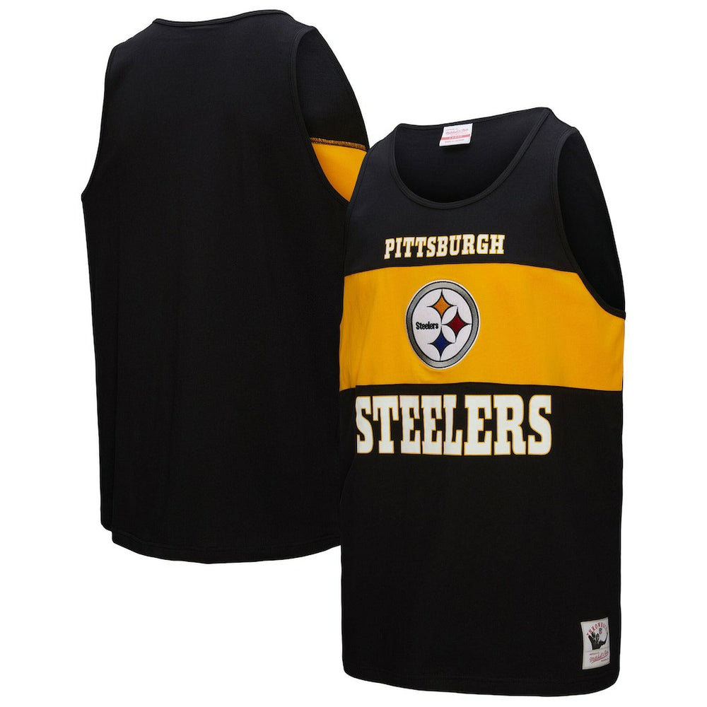 Mitchell & Ness Pittsburgh Steelers Retro Colorblock Tank Top Black