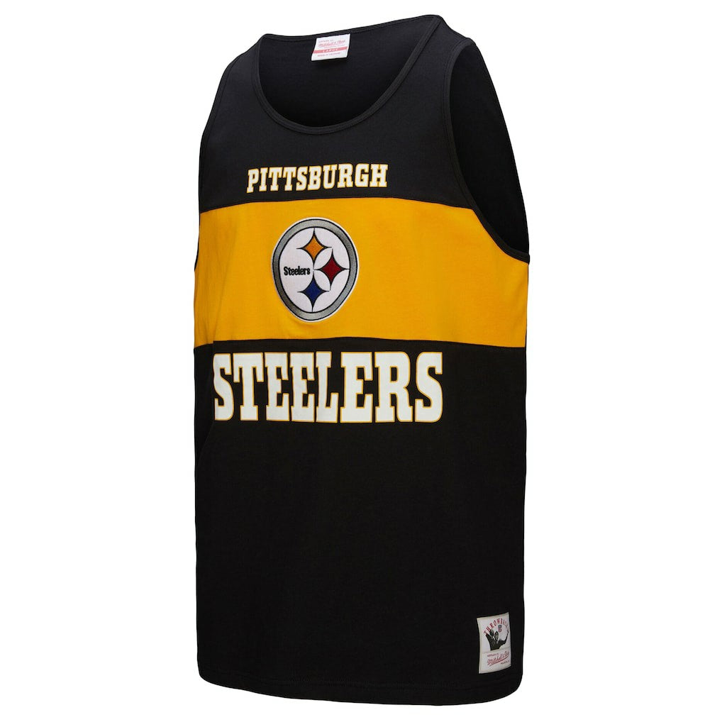 Mitchell & Ness Pittsburgh Steelers Retro Colorblock Tank Top Black