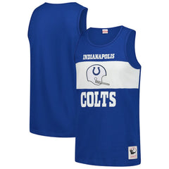 Mitchell & Ness Indianapolis Colts Retro Colorblock Tank Top Royal