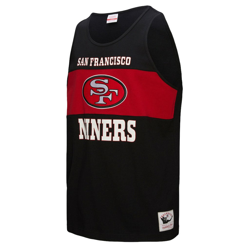 Mitchell & Ness San Francisco 49ers Retro Colorblock Tank Top Black