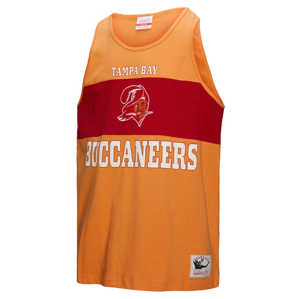 Mitchell & Ness Tampa Bay Buccaneers Retro Colorblock Tank Top Orange