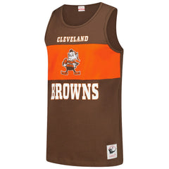 Mitchell & Ness Cleveland Browns Retro Colorblock Tank Top Brown