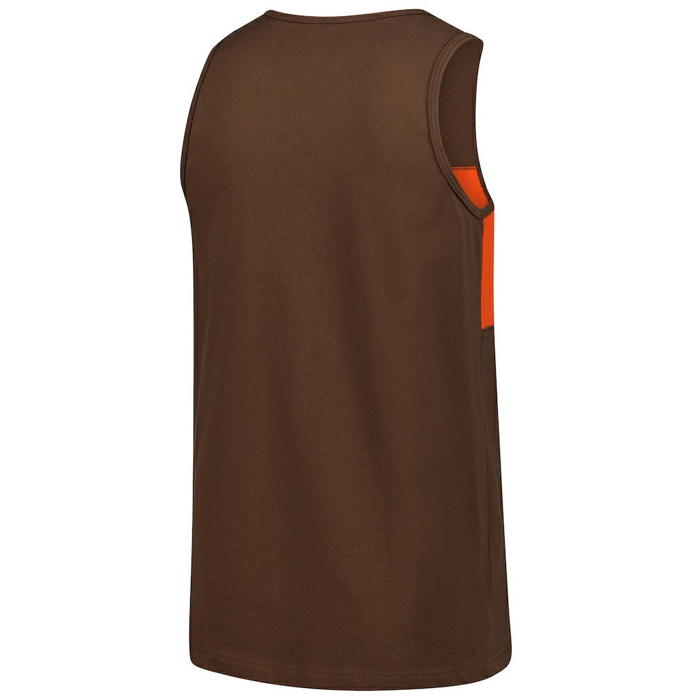 Mitchell & Ness Cleveland Browns Retro Colorblock Tank Top Brown