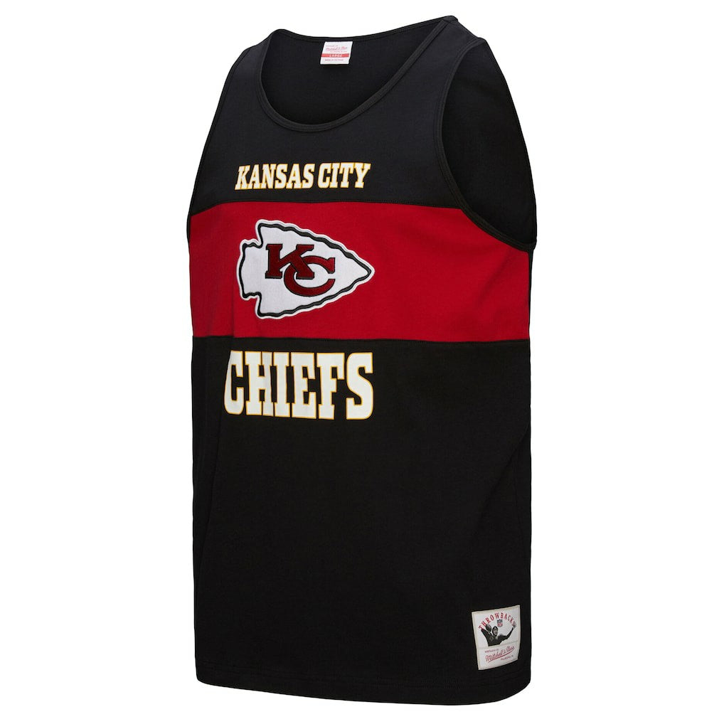 Mitchell & Ness Kansas City Chiefs Retro Colorblock Tank Top Black