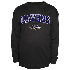 Fanatics Baltimore Ravens Big & Tall Thermal Long Sleeve Crew Neck T-Shirt Black