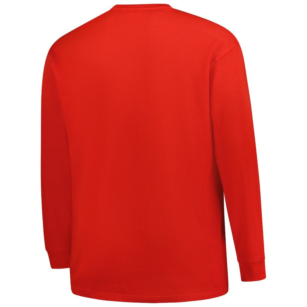 Fanatics Houston Texans Big & Tall Throwback Thermal Long Sleeve T-Shirt Red