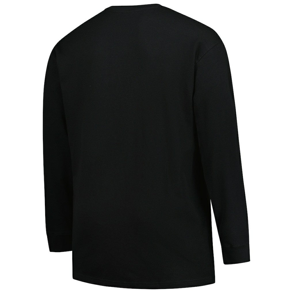 Fanatics Miami Dolphins Big & Tall Throwback Thermal Long Sleeve T-Shirt Black