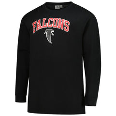 Fanatics Atlanta Falcons Big & Tall Throwback Thermal Long Sleeve T-Shirt Black