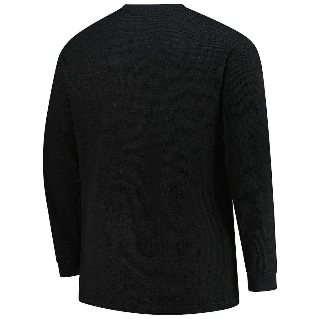 Fanatics Atlanta Falcons Big & Tall Throwback Thermal Long Sleeve T-Shirt Black