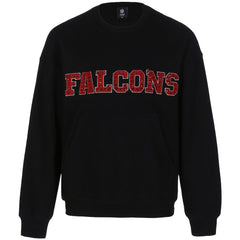 Atlanta Falcons Cuce Women's Chenille Jeweled Sweatshirt Black
