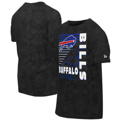 Buffalo Bills New Era Retro Logo Enzyme Washed Oversized T-Shirt Black