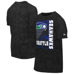 Seattle Seahawks New Era Retro Logo Enzyme Washed Oversized T-Shirt Black