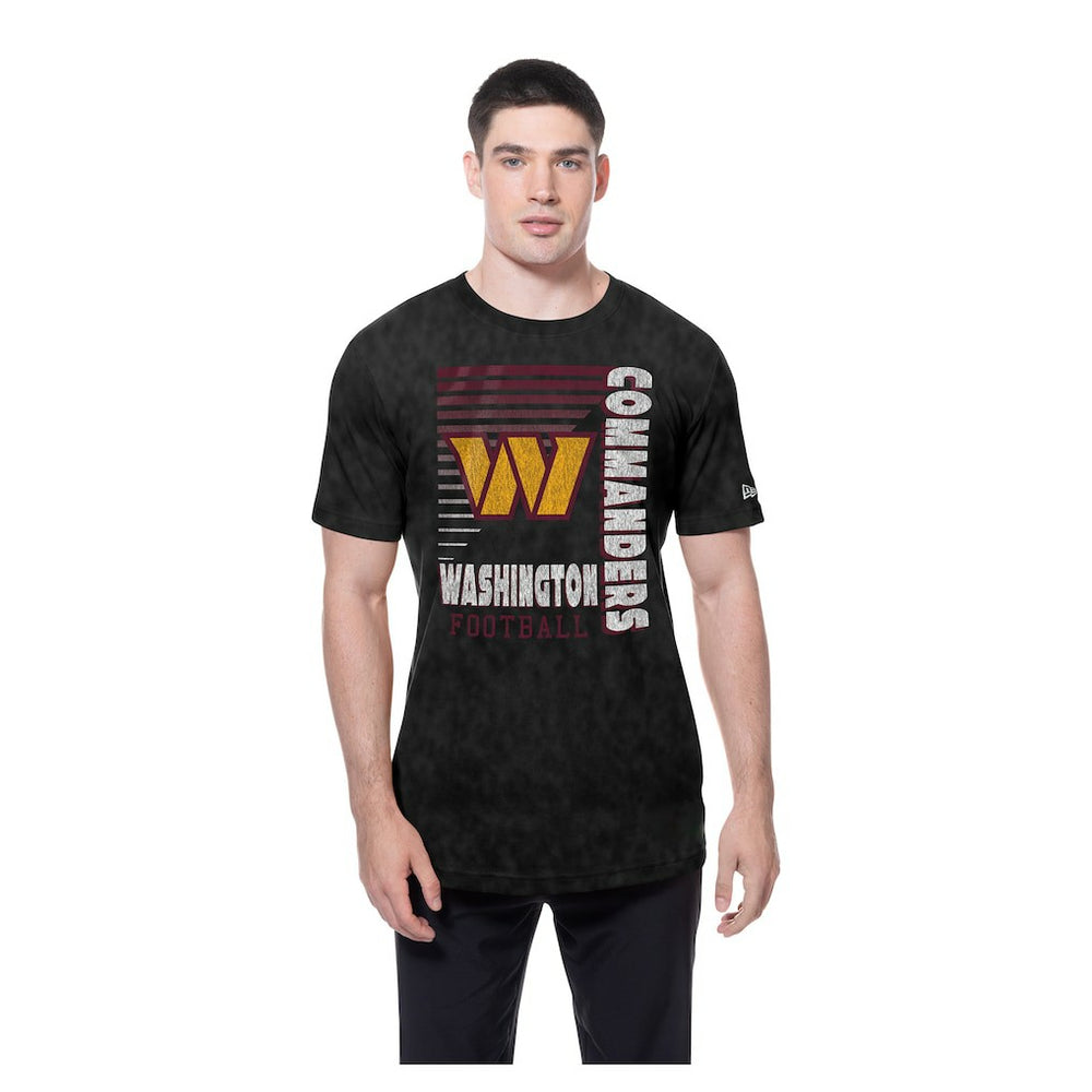 Washington Commanders New Era Enzyme Washed Oversized T-Shirt Black
