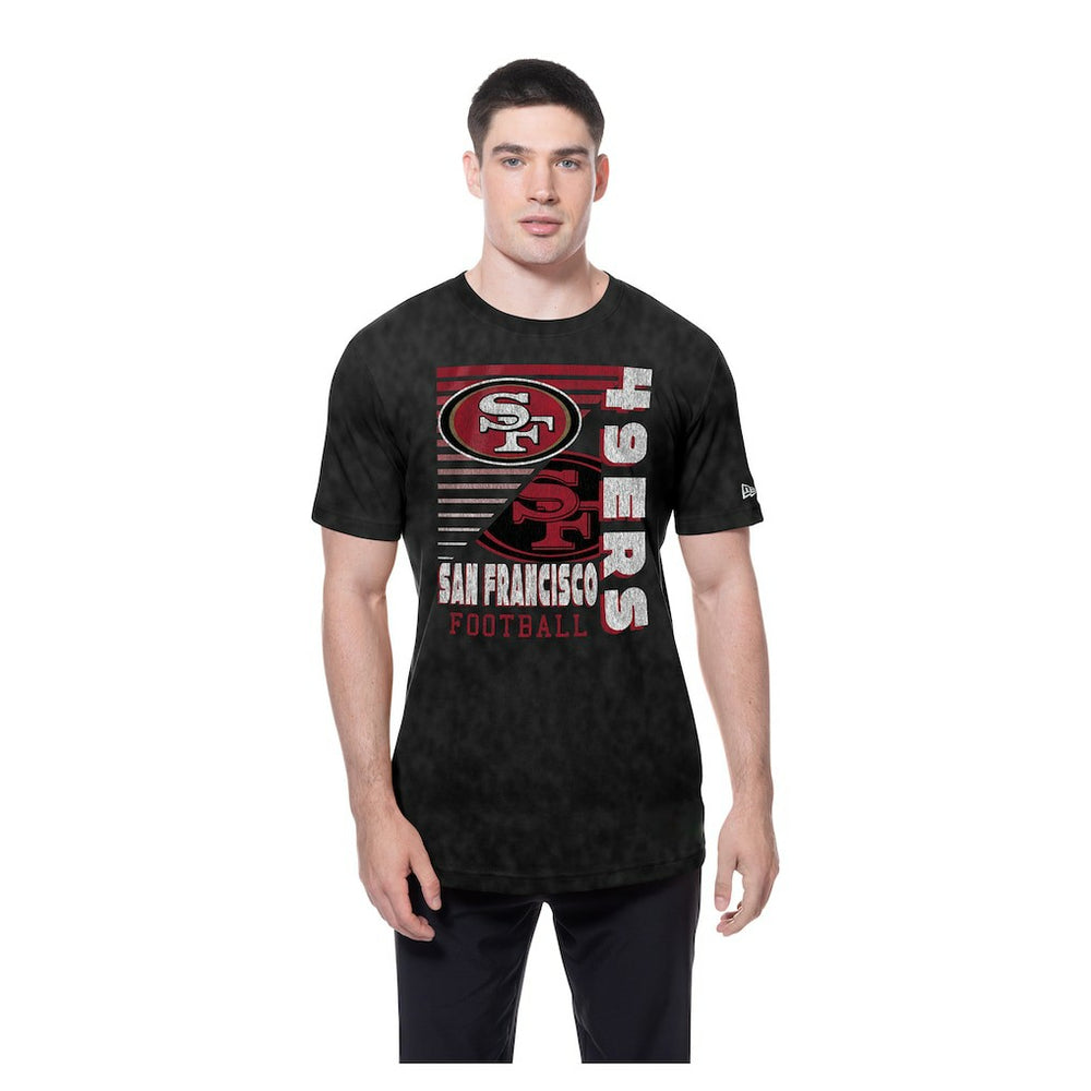 San Francisco 49ers New Era Enzyme Washed Oversized T-Shirt Black