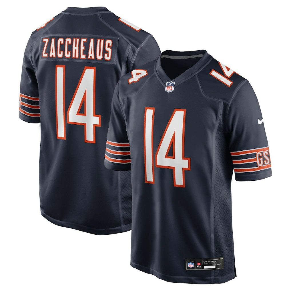 Nike Olamide Zaccheaus Chicago Bears Team Game Jersey Navy