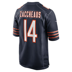 Nike Olamide Zaccheaus Chicago Bears Team Game Jersey Navy