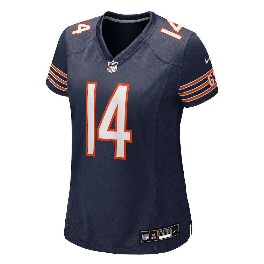 Nike Olamide Zaccheaus Chicago Bears Women's Team Game Jersey Navy