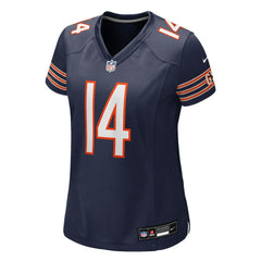 Nike Olamide Zaccheaus Chicago Bears Women's Team Game Jersey Navy
