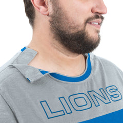 Detroit Lions G-III Sports by Carl Banks Adaptive Outlast Long Sleeve T-Shirt Blue/Silver