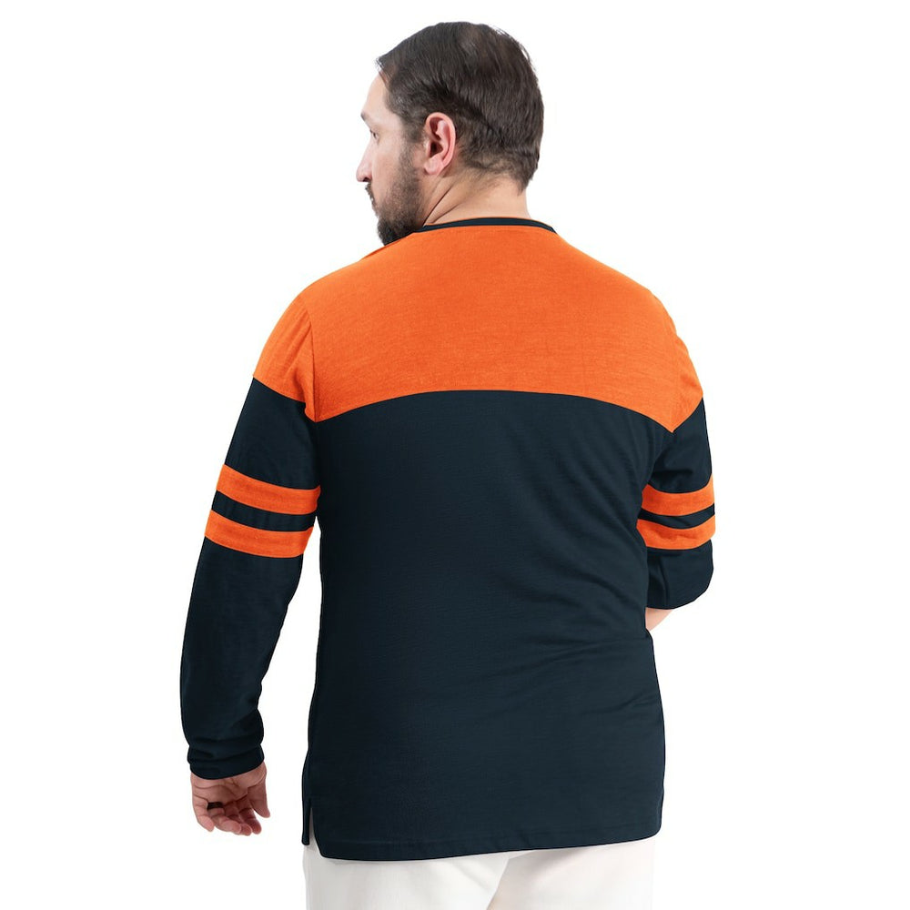 Chicago Bears G-III Sports by Carl Banks Adaptive Outlast Long Sleeve T-Shirt Navy/Orange