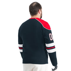 Houston Texans G-III Sports by Carl Banks Adaptive Lord Stanley Crewneck Sweatshirt Navy