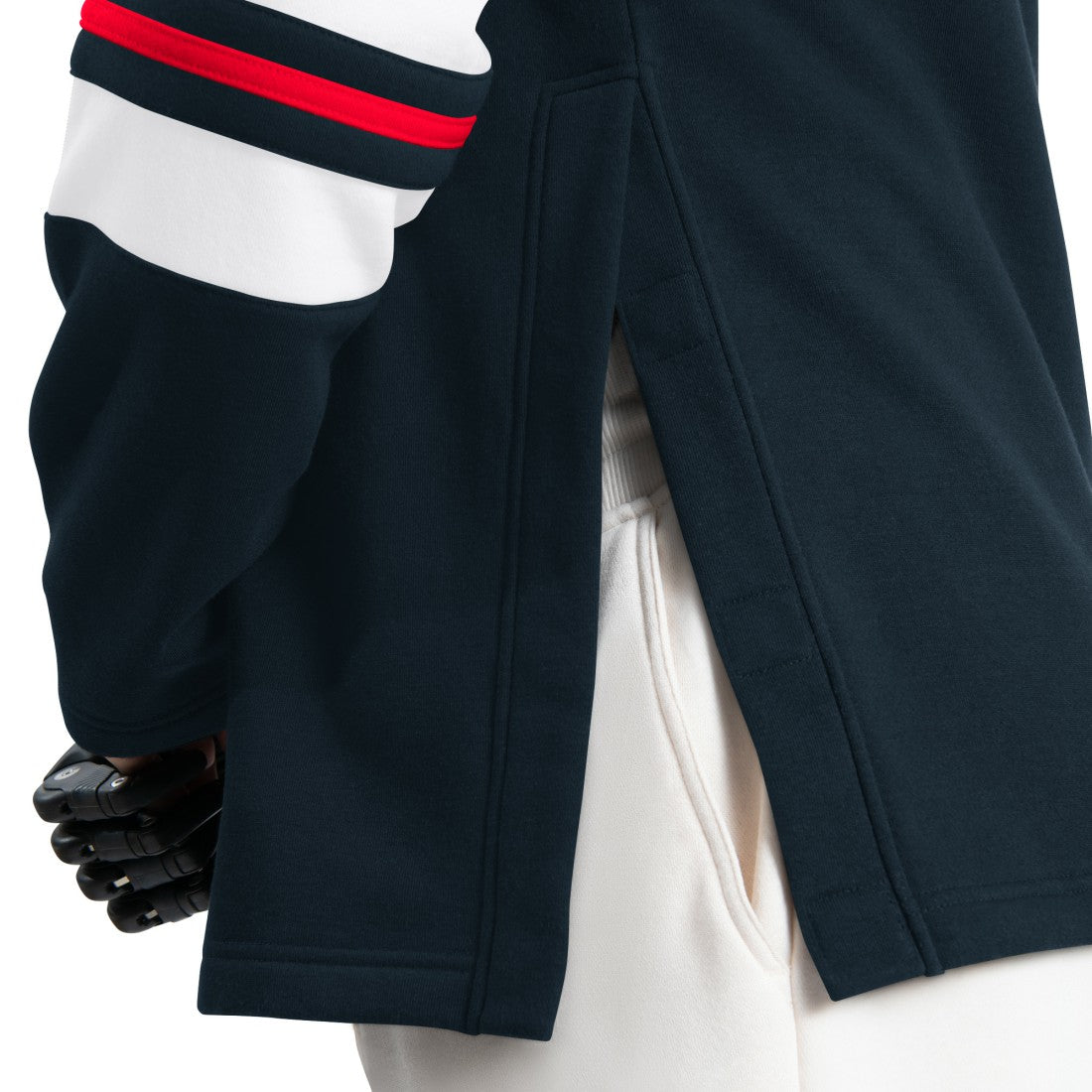 Houston Texans G-III Sports by Carl Banks Adaptive Lord Stanley Crewneck Sweatshirt Navy