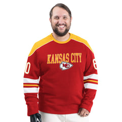 Kansas City Chiefs G-III Sports by Carl Banks Adaptive Lord Stanley Crewneck Sweatshirt Red