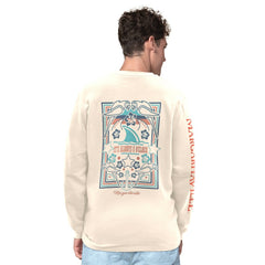 New Orleans Saints Margaritaville Five O'Clock Henley Long Sleeve T-Shirt Cream