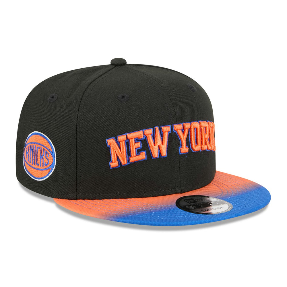 New York Knicks Jersey Hook Statement Edition 9FIFTY Snapback Hat Black/Blue | New Era discount