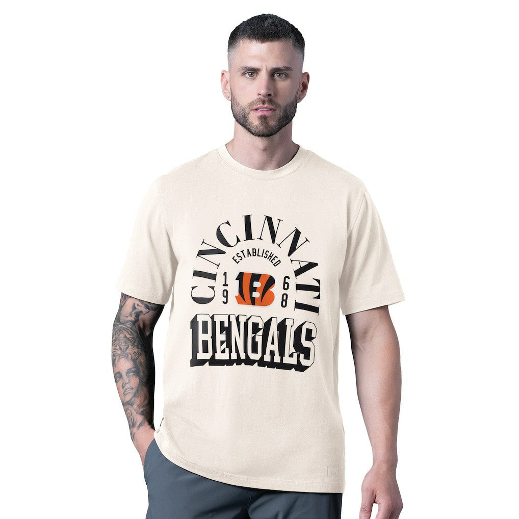 Cincinnati Bengals MSX by Michael Strahan Whiteout Vintage T-Shirt White