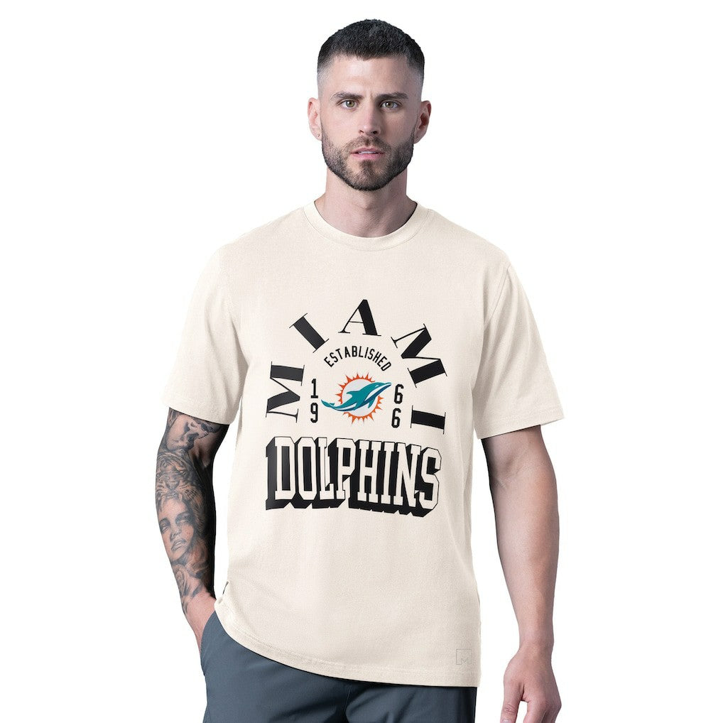 Miami Dolphins MSX by Michael Strahan Whiteout Vintage T-Shirt White