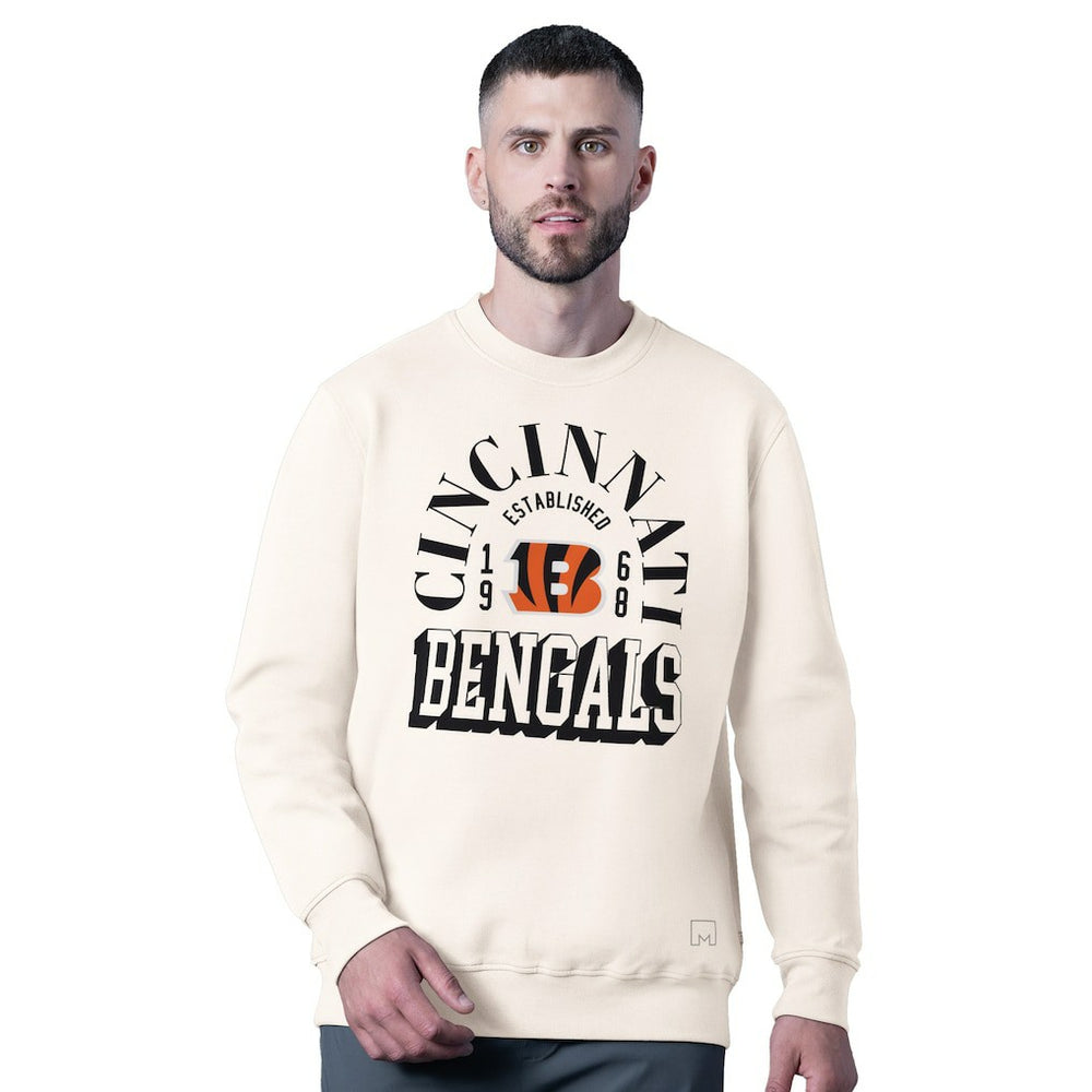 Cincinnati Bengals MSX by Michael Strahan Whiteout Tri-Blend Sweatshirt White