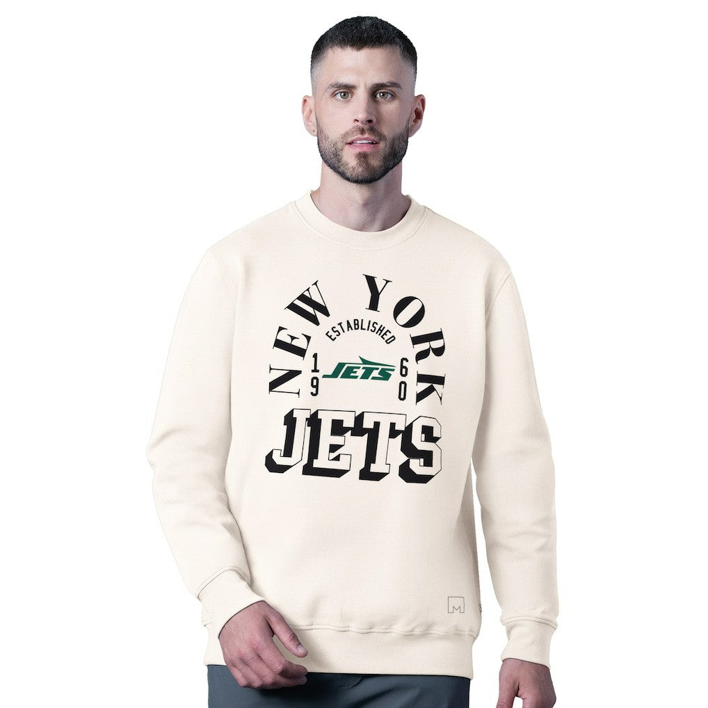 New York Jets MSX by Michael Strahan Whiteout Tri-Blend Sweatshirt White