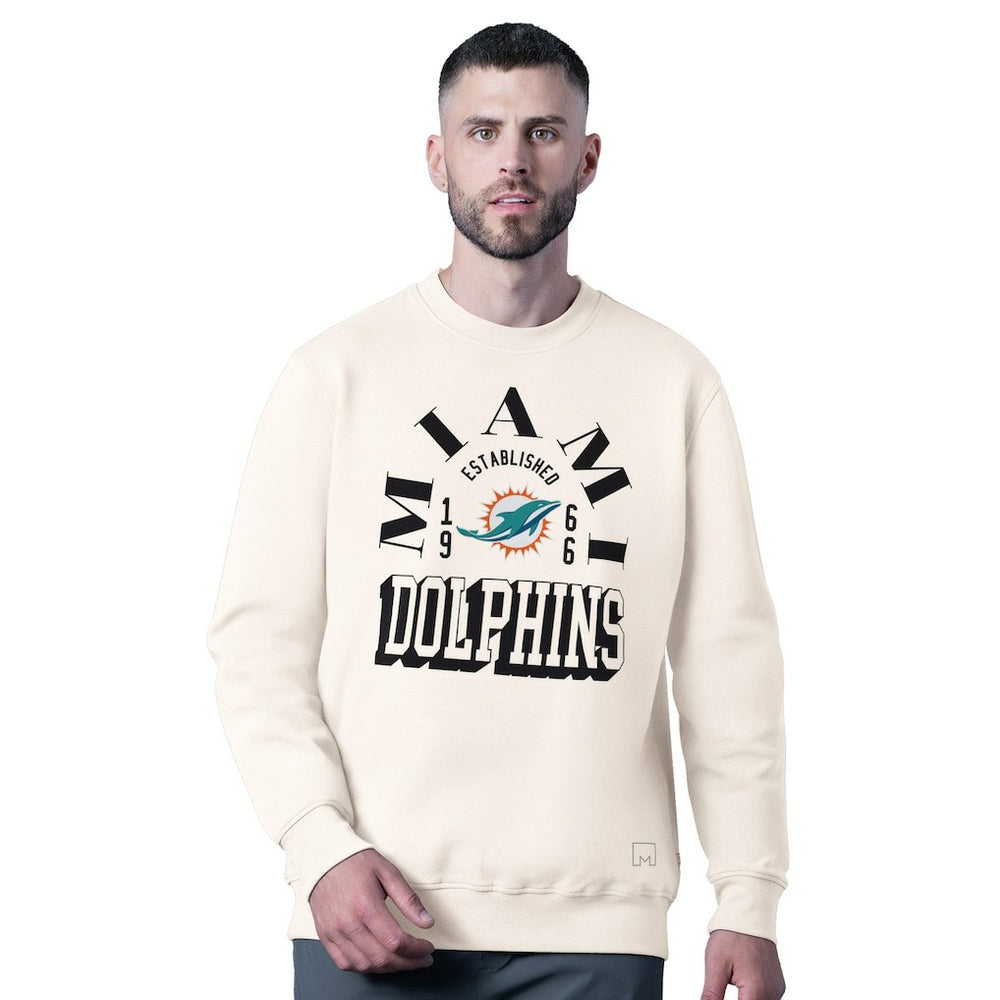 Miami Dolphins MSX by Michael Strahan Whiteout Tri-Blend Sweatshirt White