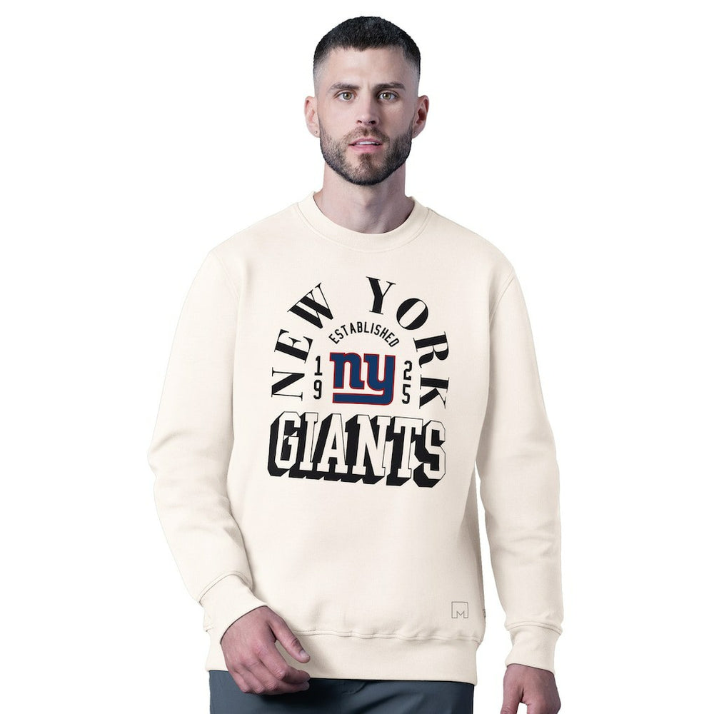 New York Giants MSX by Michael Strahan Whiteout Tri-Blend Sweatshirt White