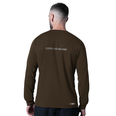 Cleveland Browns MSX by Michael Strahan Forward Long-Sleeve T-Shirt Brown